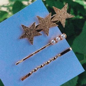 Star hair pin set